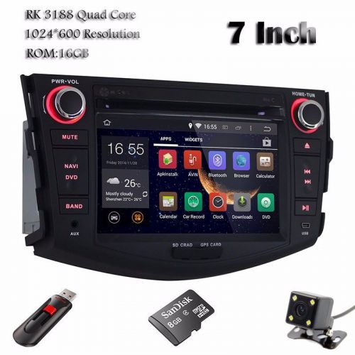 Quad-core hd 7&#034; android 4.4.4 car dvd player gps radio for toyota rav4 2006-2011