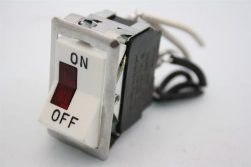 Carling technologies lighted rocker on-off switch 10a/250vac 15a/125vac 1/2hp