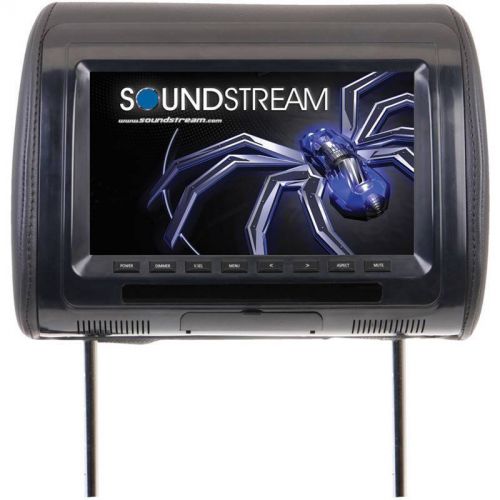 Soundstream vh-90cc 9&#034; lcd universal headrest monitor 3 colors black gray tan