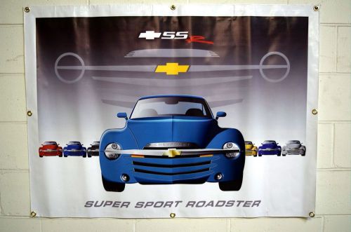 Aqua chevy ssr 4 foot custom display banner super sport roadster chevrolet