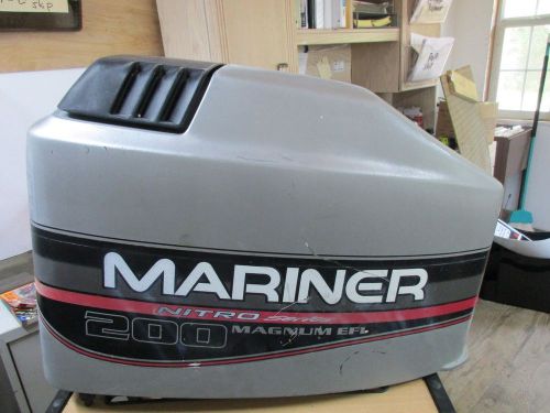 Mariner nitro series 200 magnum efi v-6 top cowl 99 - 06 827328t 8