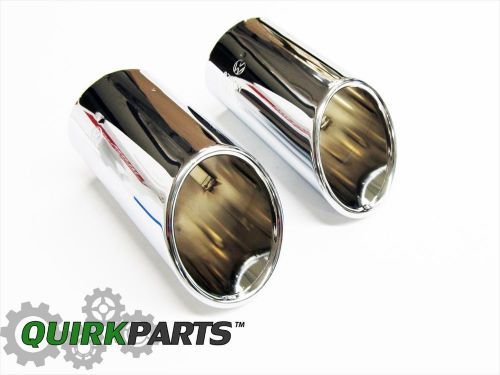 2009-2016 vw volkswagen cc stainless steel dual exhaust tips oem new 3c8071911a