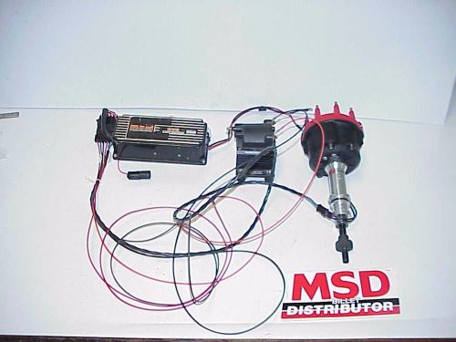 Msd pro billet 85821 sb ford billet distributor &amp; hvc ignition box &amp; coil system