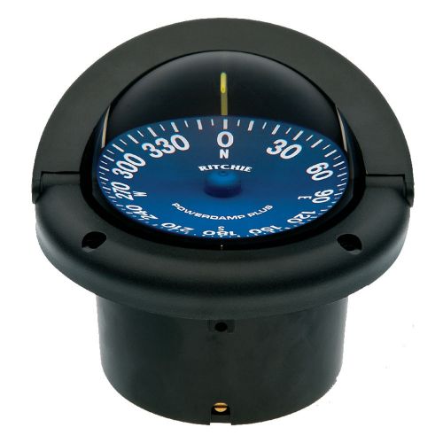 Ritchie ss-1002 supersport compass - flush mount - black -ss-1002