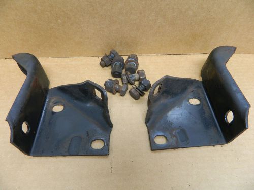 1984 chevy truck silverado front center frame to bumper mounting brackets c10
