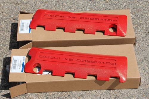 Ford f150 mustang gt350 5.0l coyote engine coil covers oem new red w gold sand