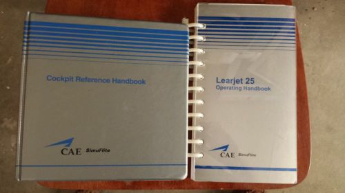 Cae simuflite learjet 24/25 operating and reference books