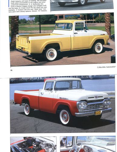 1957  1958 1959 1960 ford f series trucks 14 pg  color article f-100 f-250 f-350