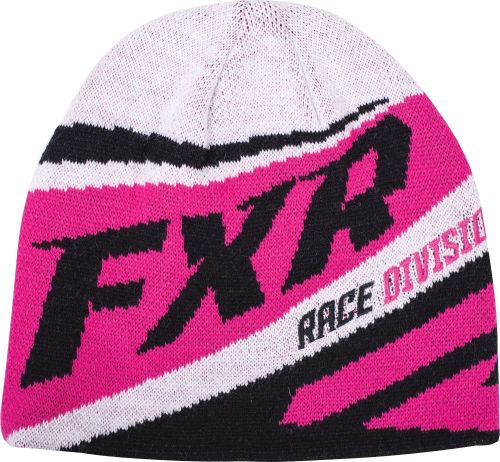 Fxr cold cross 2016 beanie hat hot pink/black/white os