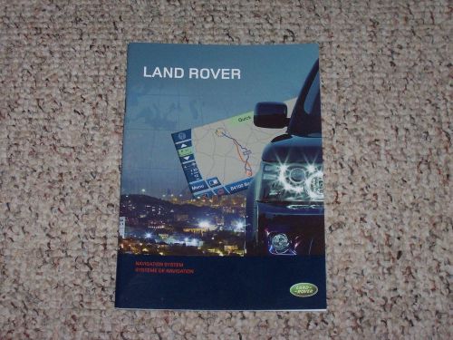 2010 land rover range rover hse &amp; supercharged navigation system owner manual