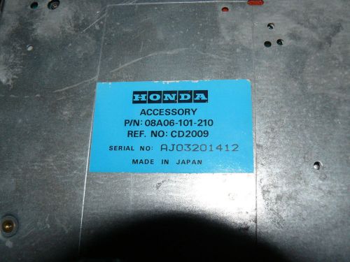 Honda cd player part#: 08a06-101-210