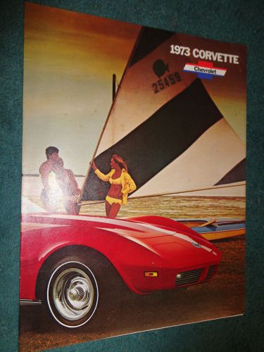 1973 chevrolet corvette sales brochure /  original dealership folder!!!