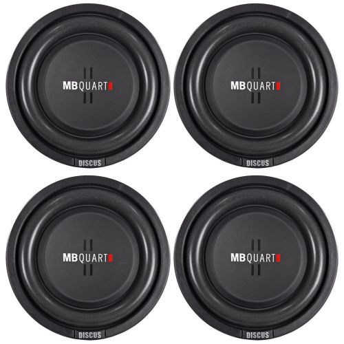 (4) mb quart ds1-204 8&#034; shallow mount car/truck subwoofers w/poly cones