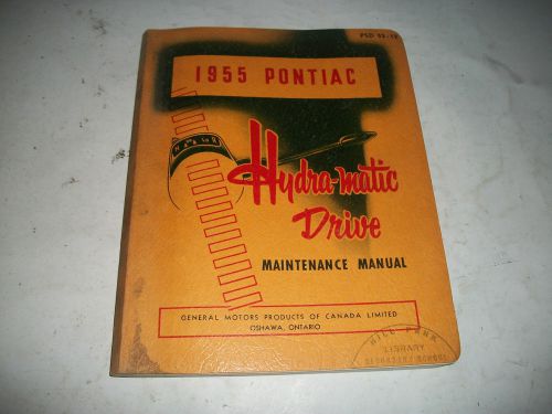 1955 pontiac hydra-matic drive maintenance shop repair manual clean