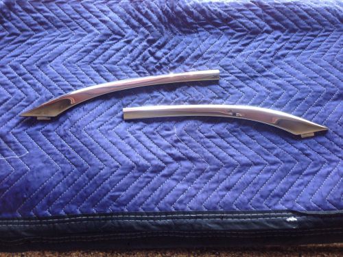 1957 chevrolet belair driver/passenger 1/4 panel curved  stainless trim polished