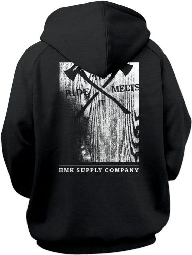 Hmk woodblock hoodie sweatshirt mens xl black hm2fzwoobxl