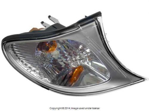 Bmw e46 turn signal light w/white lens right front oem + 1 year warranty