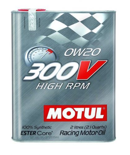 Motul 300v high rpm 0w20 racing engine oil (2 liter can) new ester core 103122
