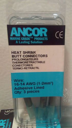 (20) ancor blue heat shrink butt connectors wire 14-16 awg electrical