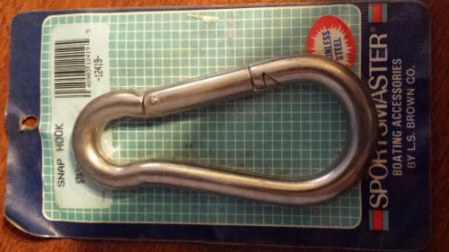 Sports master stainless steel 7/16 x 4-3/4&#034;snap hook  12419