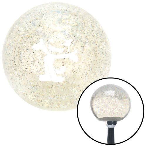 White felix the cat classic clear metal flake shift knob with m16 x 1.5