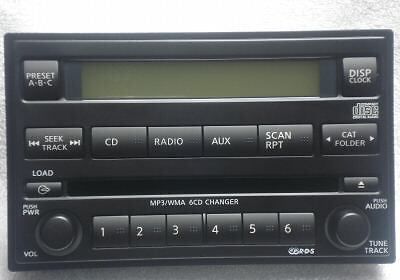 Nissan xterra frontier radio 6 cd mp3 aux 05 06 07 new