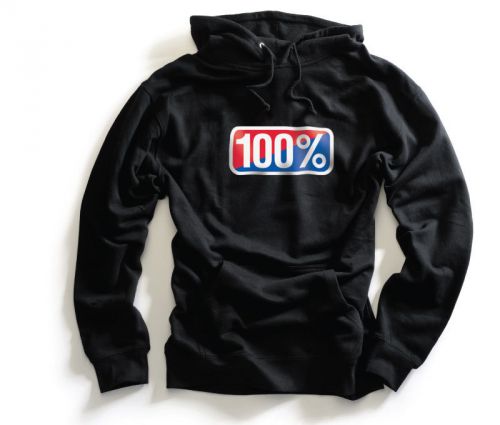 100% classic mens pullover hoody black
