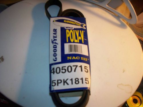Vintage goodyear poly-v nac iii belt,4050715,5pk1815 nos