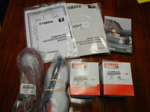 Yamaha outboard command link gauge kit. 2 square gauges 6y8-we83s-10 new