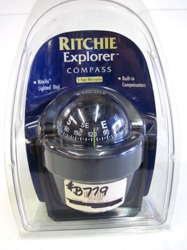 New ritchie explorer marine black compass lighted dial boat compass #b779