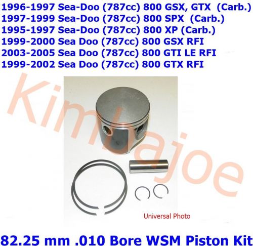 All sea doo (787cc) 800 carb &amp; rfi 82.25 mm .010 bore wsm platinum series piston