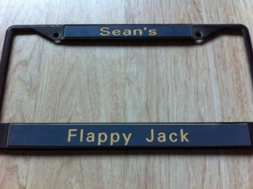 Used license plate frame / sean&#039;s flappy jack