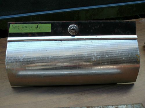 1959 chevrolet impala glove box door-hinges &amp; latch, no key - original