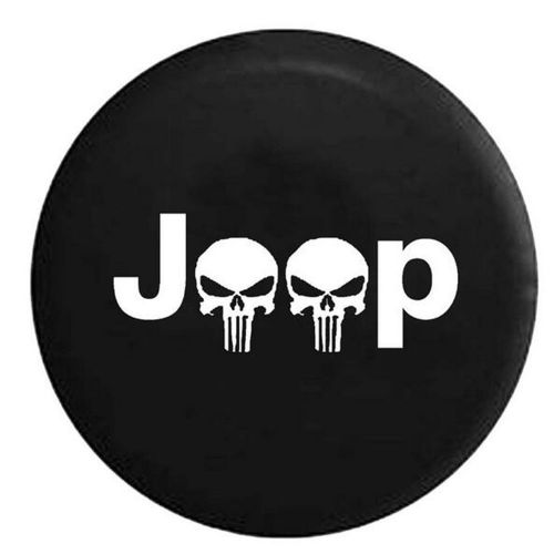 Skull spare wheel tire tyre cover case protector 32&#034; 33&#034; fit for jeep wrangler