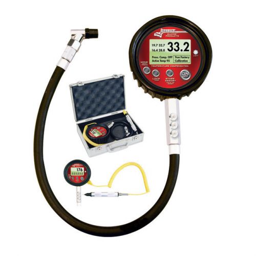 Longacre temperature compensated ultimate 0-100 psi digital tire pressure gauge