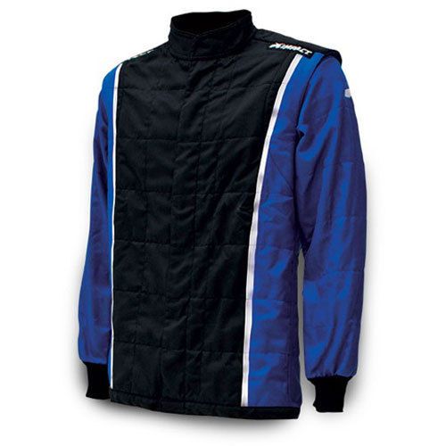 Impact racing 22515406 racer jacket sfi 3.2a/5 rated blue &amp; black