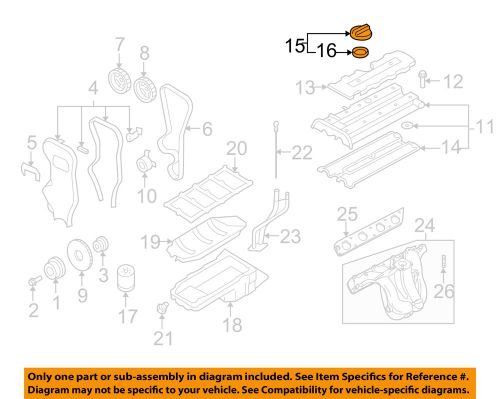 Suzuki oem 04-08 forenza engine parts-filler cap 1692085z00