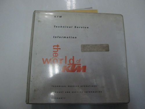 2005 06 2007 ktm technical bulletin technical service operations manual binder