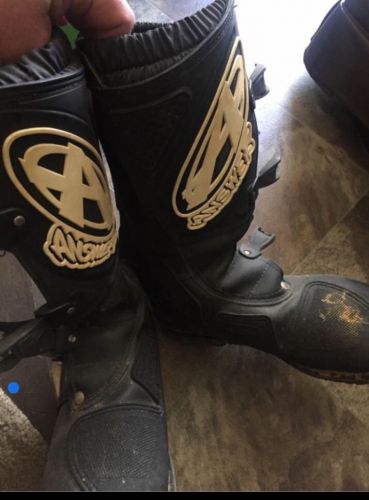 Men&#039;s answer team 2 motorcross motorcycle moto boots sz 10 made in italy