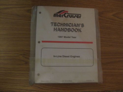 Nos vintage 1997 mercury mercruiser inline diesel engines technician&#039;s manual