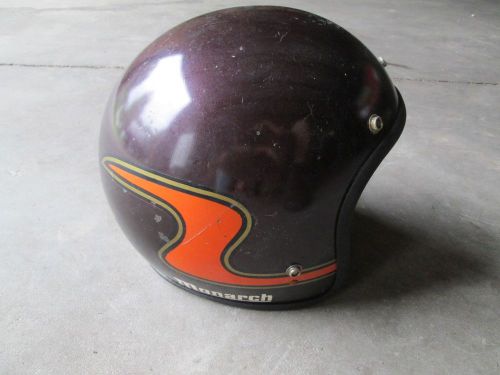 Vintage original 1978 monarch open face motorcycle helmet triumph/honda/bmw rare