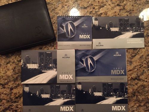 2007 acura mdx owners manual set