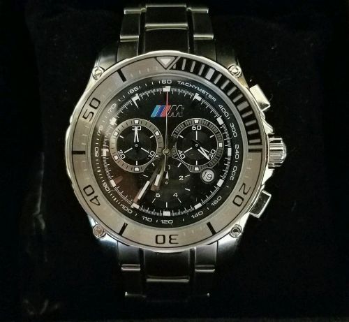 Bmw m chronograph watch 80262220013 oem made by ronda ag