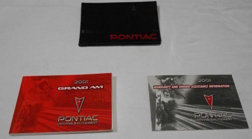 2001 pontiac grand am owner manual 3/pc.set &amp; black pontiac factory case,free s,