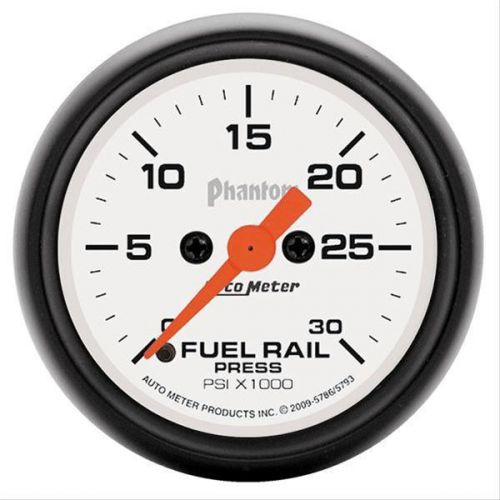 Autometer fuel gauge phantom fuel rail gauge 2 1/16&#034; 0-30000 full sweep electron