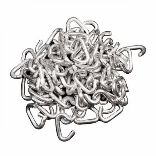 250 hog rings 3/8&#034; galvanized for sausage casing, shock cord, car seats, bags