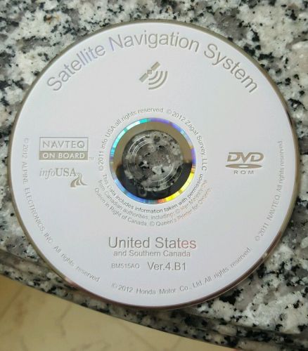 Acura/honda navigation dvd 2012 maps