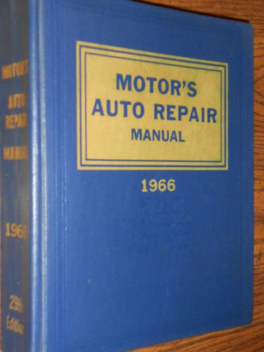 1959-1966 chevy / ford / olds / buick / cadillac / amc &amp; more motors shop manual