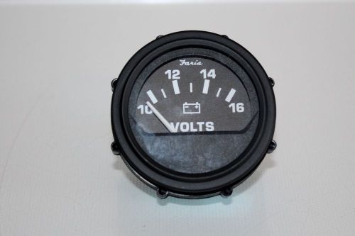 New faria marine/ auto gauge  volt meter 10-16 volts dc  free shipping