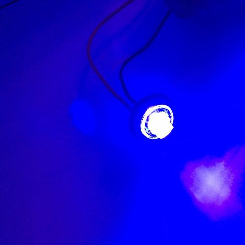 4pcs blue led 3/4&#034; sealed 3 diode mini p2pc  clearance marker no bullets